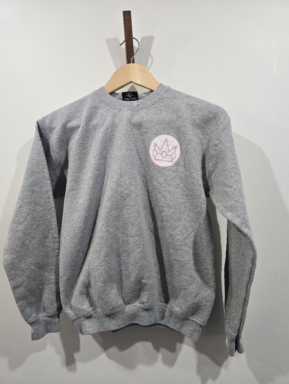Super Nintendo World Princess Peach Youth Sweatshirt Universal Studios Gray